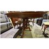 Image 3 : DINING TABLE WITH 6 UPHOLSTERED CHAIRS & TABLE LEAF