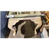 Image 3 : CARVED WOOD GLASS TOP ACCENT TABLE