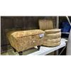 Image 1 : VINTAGE STYLE CHILDS UPHOLSTERED CHAIR & UPHOLSTERED FOOT REST