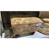 Image 2 : VINTAGE STYLE CHILDS UPHOLSTERED CHAIR & UPHOLSTERED FOOT REST