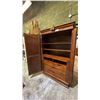 Image 4 : LARGE CARVED HARDWOOD ARMOIRE WARDROBE APPROX 48"W X 22"D X 81"H