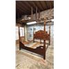 Image 1 : CARVED HARDWOOD FOUR POSTER KING SIZE BED FRAME