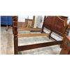 Image 4 : CARVED HARDWOOD FOUR POSTER KING SIZE BED FRAME