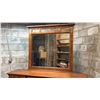 Image 3 : RUSTIC BROWN WOOD DRESSER WITH MIRROR APPROX 66"W