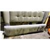 Image 2 : MODERN UPHOLSTERED GREY BED FRAME WITH HEADBOARD