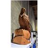 Image 2 : CARVED WOOD EAGLE STATUE