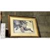 Image 2 : LARGE LIVE CRAB TRAP & ROBERT BATEMAN SQUIRREL PAINTING