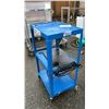 Image 1 : BLUE METAL 3 TIER MOBILE WORK STATION CART