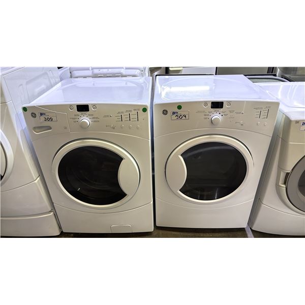 G.E FRONT ENTRY WASHER & DRYER SET