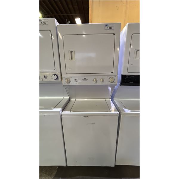 WHITE WESTINGHOUSE SPACEMATES STACKING WASHER & DRYER SET
