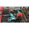 Image 2 : SHELF OF ASSORTED TOOLS INCLUDING; MAKITA CORDLESS DRILLS WITH BATTERIES (NO CHARGER), CRAFTSMAN