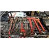 Image 3 : SHELF OF ASSORTED TOOLS INCLUDING; DRILL BITS, PIPE WRENCHES, SOCKET SET & MORE