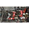 Image 2 : SHELF OF ASSORTED TOOLS INCLUDING; AIR WRENCHES, CAULKING GUN, ROUTER BIT SET & MORE