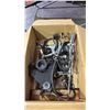 Image 1 : BOX OF ASSORTED MOTORCYCLE BRAKE PARTS