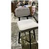 Image 4 : (4) FABRIC SWIVEL BAR STOOLS (CLEANING REQUIRED)