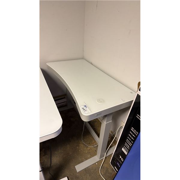 ADJUSTABLE HEIGHT DESK WITH POWER CORD *TESTED WORKING*