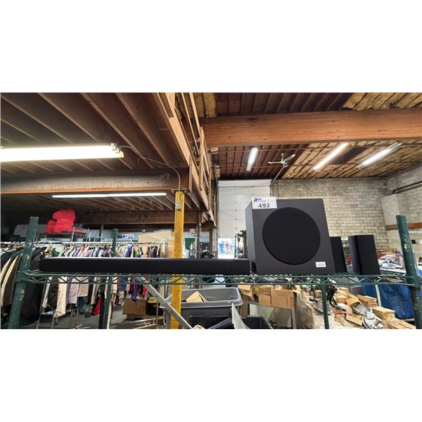 HISENSE H55100 SPEAKER SYSTEM (MISSING POWER CORD & SURROUND SPEAKER LINK CORD)