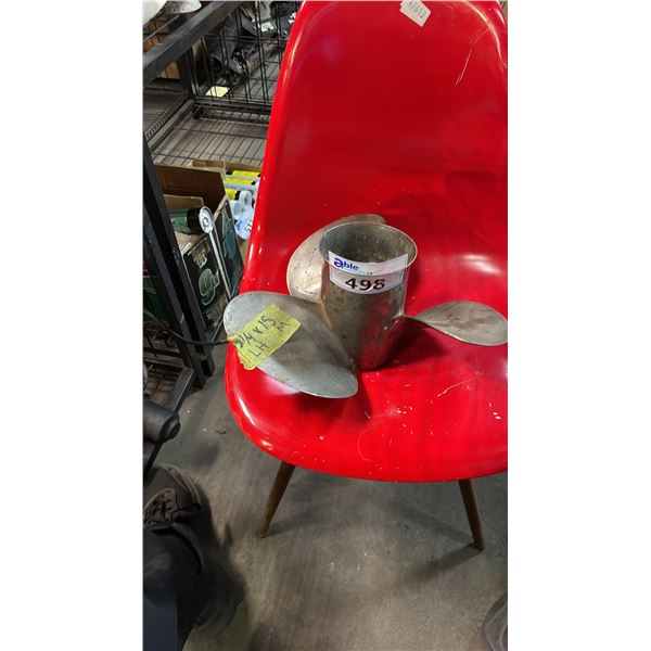 CHROME 15-1/4 X 15 PROPELLER
