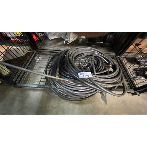 ASSORTED PRESSURE WASHER HOSES & WAND