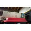 Image 4 : SHELF OF ASSORTED ITEMS INCLUDING; ROLLING STORAGE TOTE WITH LID, VIKING TIMBERWOLF BOOTS SIZE 8,