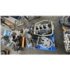 Image 3 : PALLET OF ASSORTED OUTBOARD MOTOR PARTS *UNKNOWN RUNNING CONDITION*