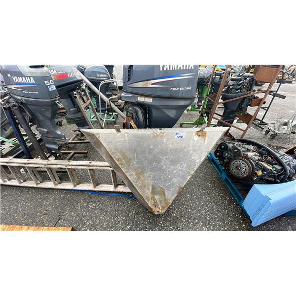 STAINLESS STEEL MARINE FUEL TANK 65" X 11" X 38"