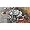 Image 3 : PILE OF ASSORTED MOTORCYCLE WHEELS