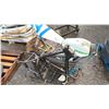 Image 1 : (2) MOTORCYCLE FRAMES, ENGINE & 2-WHEEL DOLLY*UNKNOWN RUNNING CONDITION*