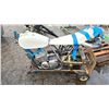 Image 2 : (2) MOTORCYCLE FRAMES, ENGINE & 2-WHEEL DOLLY*UNKNOWN RUNNING CONDITION*