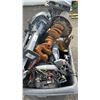 Image 3 : BIN OF ASSORTED OUTBOARD MOTOR & MOTORCYCLE PARTS *UNKNOWN RUNNING CONDITION*