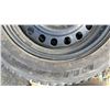 Image 4 : SET OF (3) BRIDGESTONE BLIZZAK DM-V1 225/65R17  102R TIRES MOUNTED ON 5 BOLT METAL RIMS