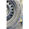 Image 5 : SET OF (3) BRIDGESTONE BLIZZAK DM-V1 225/65R17  102R TIRES MOUNTED ON 5 BOLT METAL RIMS