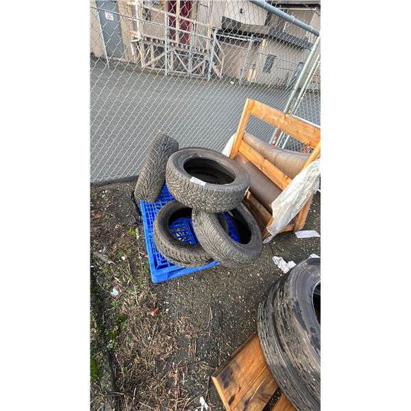 PALLET OF (6) ASSORTED TIRES