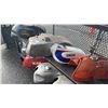 Image 1 : SHELF OF ASSORTED MOTORCYCLE FUEL TANKS