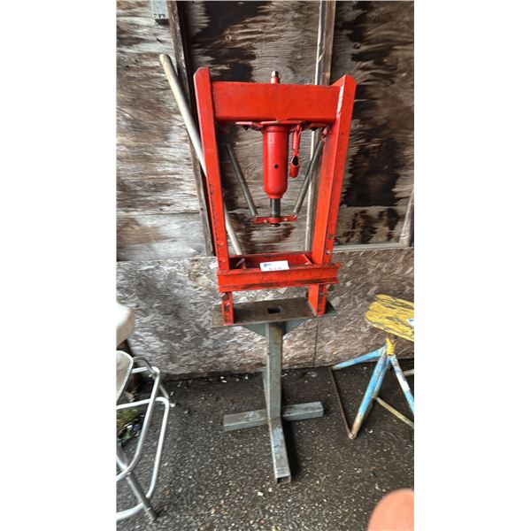 HYDRAULIC SHOP PRESS ON METAL STAND *UNKNOWN WORKING CONDITION*