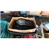 Image 2 : PALLET OF ASSORTED ITEMS INCLUDING; EXTENSION CORDS, NMI 14 FILM VIEWER, MOTORCYCLE PARTS & MORE