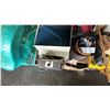 Image 4 : PALLET OF ASSORTED ITEMS INCLUDING; EXTENSION CORDS, NMI 14 FILM VIEWER, MOTORCYCLE PARTS & MORE