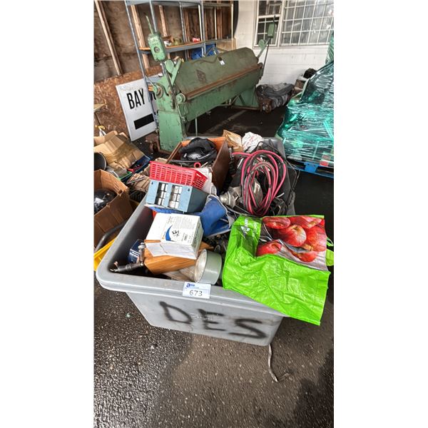 BIN OF ASSORTED MOTORCYCLE & MARINE PARTS & MORE *BIN NOT INCLUDED*