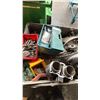 Image 4 : BIN OF ASSORTED ITEMS INCLUDING; MOTORCYCLE PARTS, HARDWARE & MORE *BIN NOT INCLUDED*