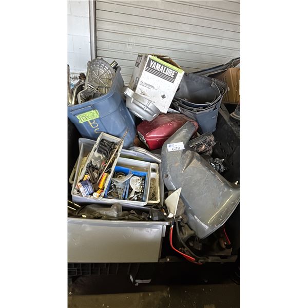 PALLET OF ASSORTED MARINE & MOTORCYCLE PARTS
