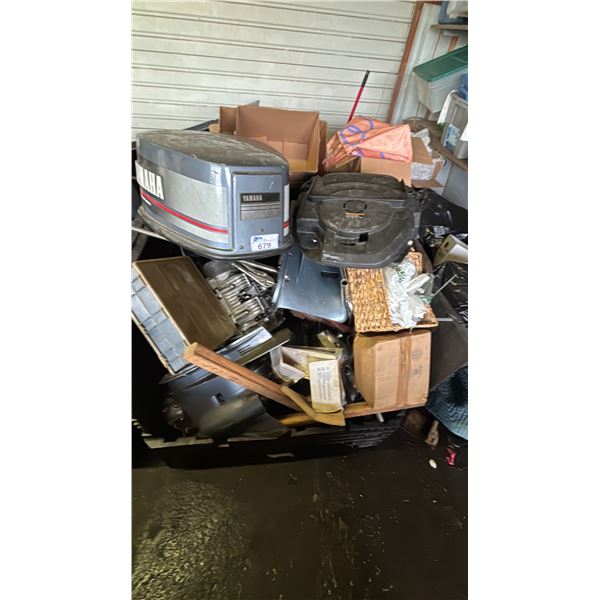 PALLET OF ASSORTED MARINE & MOTORCYCLE PARTS