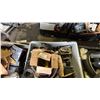 Image 3 : BIN OF ASSORTED ITEMS INCLUDING; MOTOR PARTS, MOTORCYCLE PARTS, HARDWARE, GRINDING DISCS & MORE