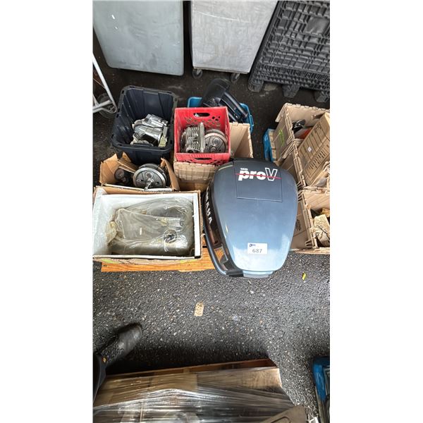 PALLET OF ASSORTED MARINE PARTS