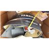 Image 2 : PALLET OF ASSORTED ITEMS INCLUDING; BOAT SEAT, OUTBOARD MOTOR COVERS & MORE