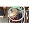 Image 3 : CRATE OF ASSORTED ITEMS INCLUDING; HOSES, MIXER, EXTENSION CORDS & MORE *DOLLY NOT INCLUDED*