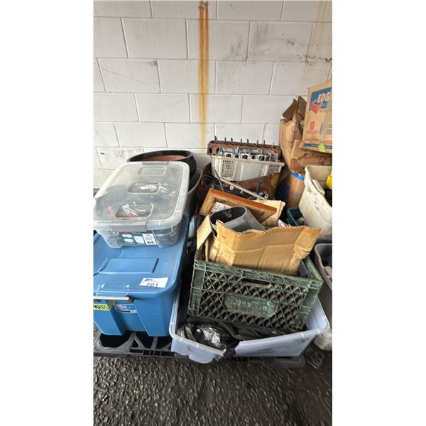 PALLET OF ASSORTED MOTORCYCLE & MARINE PARTS *UNKNOWN WORKING CONDITION*