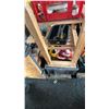 Image 6 : PALLET OF ASSORTED ITEMS INCLUDING; RATCHET STRAPS, MULTI TIER RACKS,  MOTORCYCLE PARTS & MORE