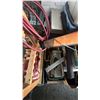 Image 2 : PALLET OF ASSORTED ITEMS INCLUDING; TOOLS, RIFLE CASE, MOTORCYCLE PARTS & MORE