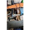 Image 4 : PALLET OF ASSORTED ITEMS INCLUDING; TOOLS, RIFLE CASE, MOTORCYCLE PARTS & MORE