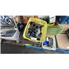 Image 3 : PALLET OF ASSORTED ITEMS INCLUDING; MOTORCYCLE PARTS, END TABLE & MORE
